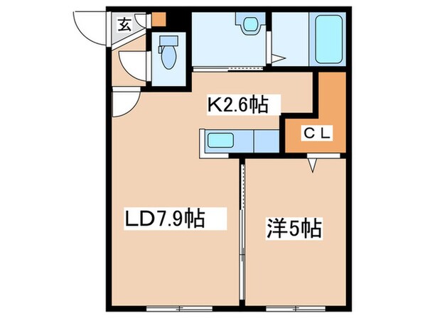 G・AMENITIES南4条の物件間取画像